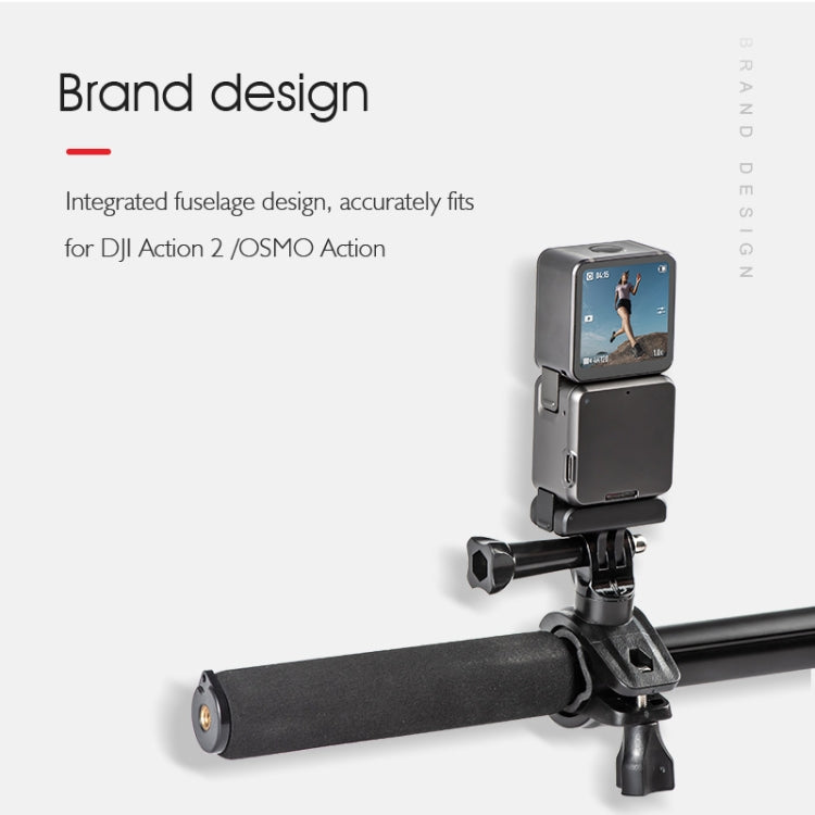 STARTRC Upgrade Bike Handlebar Fixed Mount Holder For DJI OSMO 360 / Action 3 / Action 2 / OSMO Action (Black) - Mount & Holder by STARTRC | Online Shopping UK | buy2fix