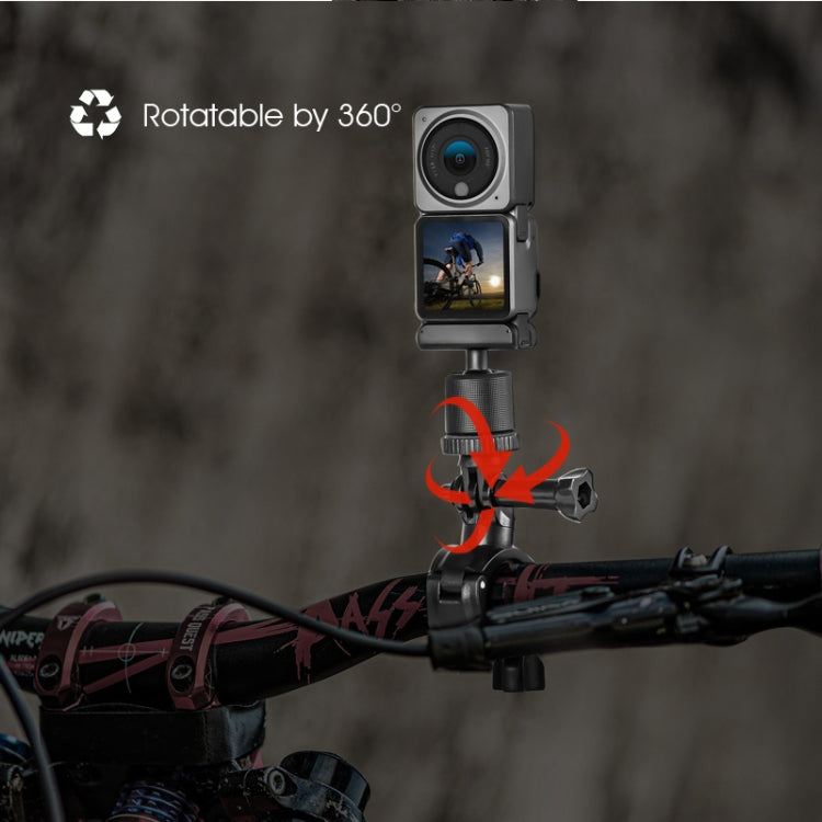 STARTRC Upgrade Bike Handlebar Fixed Mount Holder For DJI OSMO 360 / Action 3 / Action 2 / OSMO Action (Black) - Mount & Holder by STARTRC | Online Shopping UK | buy2fix