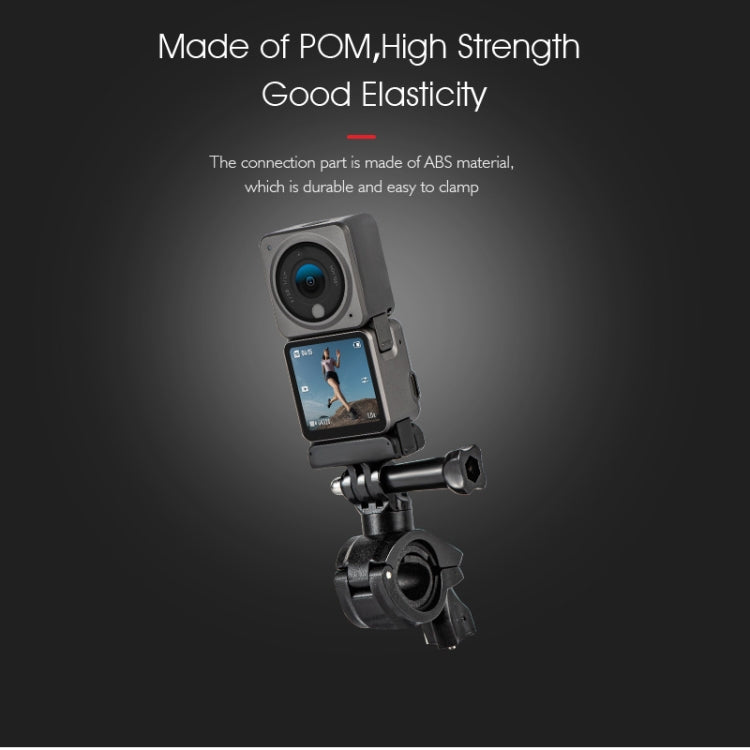 STARTRC Upgrade Bike Handlebar Fixed Mount Holder For DJI OSMO 360 / Action 3 / Action 2 / OSMO Action (Black) - Mount & Holder by STARTRC | Online Shopping UK | buy2fix