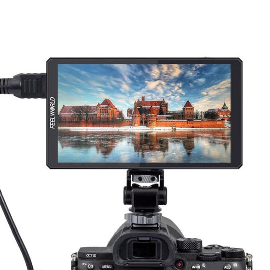 FEELWORLD CUT6 6-inch Touch Screen Monitor Recorder FHD IPS 4K HDMI Camera Field Monitor (Black) by FEELWORLD