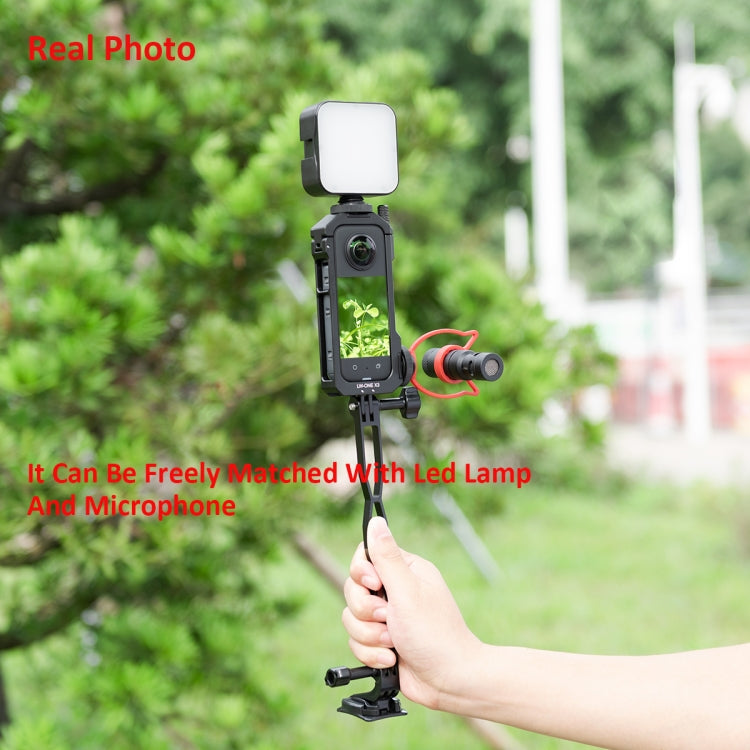 For Insta360 X3 YELANGU LW-ONE X3 Metal Cage Extended Frame Case - Mount & Holder by YELANGU | Online Shopping UK | buy2fix