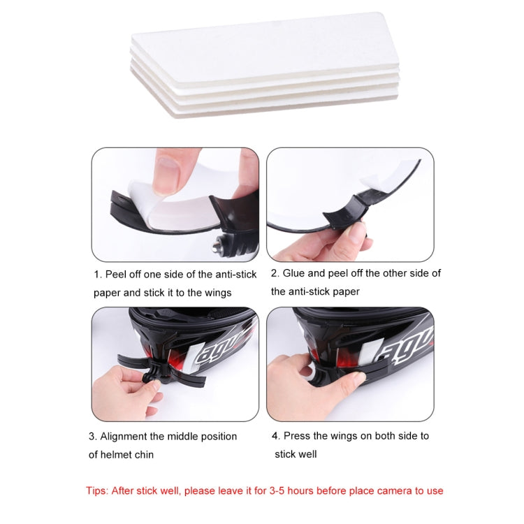 Foldable Bending Action Camera Phone Helmet Mount Kit with J-Hook Buckle & Rotation Phone Clamp & Adapter (Black) by buy2fix