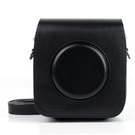 Vintage PU Leather Camera Case Protective bag for FUJIFILM Instax SQUARE SQ10 Camera, with Adjustable Shoulder Strap(Black) - Leather Bag by buy2fix | Online Shopping UK | buy2fix