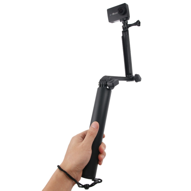 3-Way Monopod + Magic Mount Selfie Stick for GoPro, Insta360, DJI and Other Action Cameras, Length: 24.5-63cm(Black) - Extendable Pole by buy2fix | Online Shopping UK | buy2fix