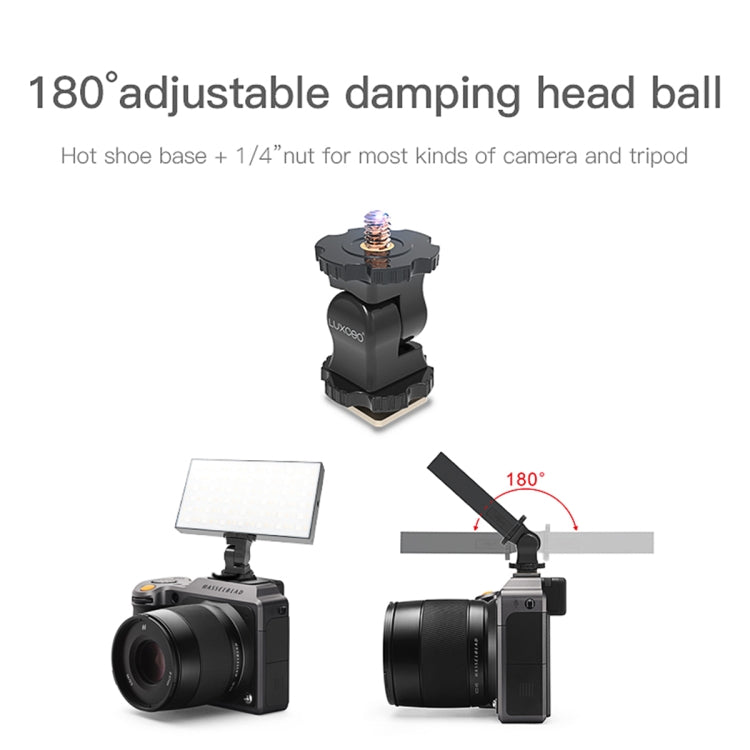 LUXCeO P03 LED Video Light 800LM Super Slim Panel Light On-camera Light Selfie Light Video Photography Studio Light - by LUXCeO | Online Shopping UK | buy2fix