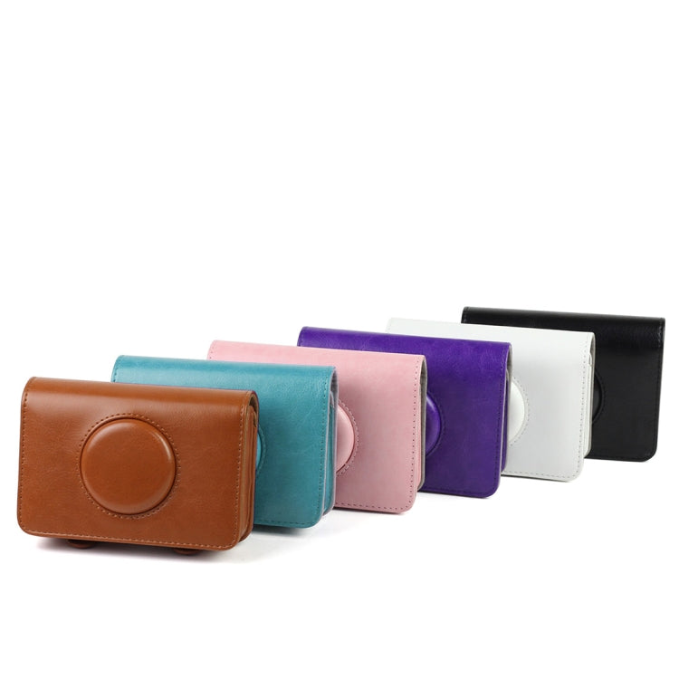 Solid Color PU Leather Case for Polaroid Snap Touch Camera (Brown) - Leather Bag by buy2fix | Online Shopping UK | buy2fix