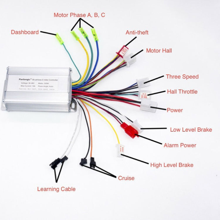 36V-48V 350W Electric Vehicle Controller - Accessories & Parts by buy2fix | Online Shopping UK | buy2fix