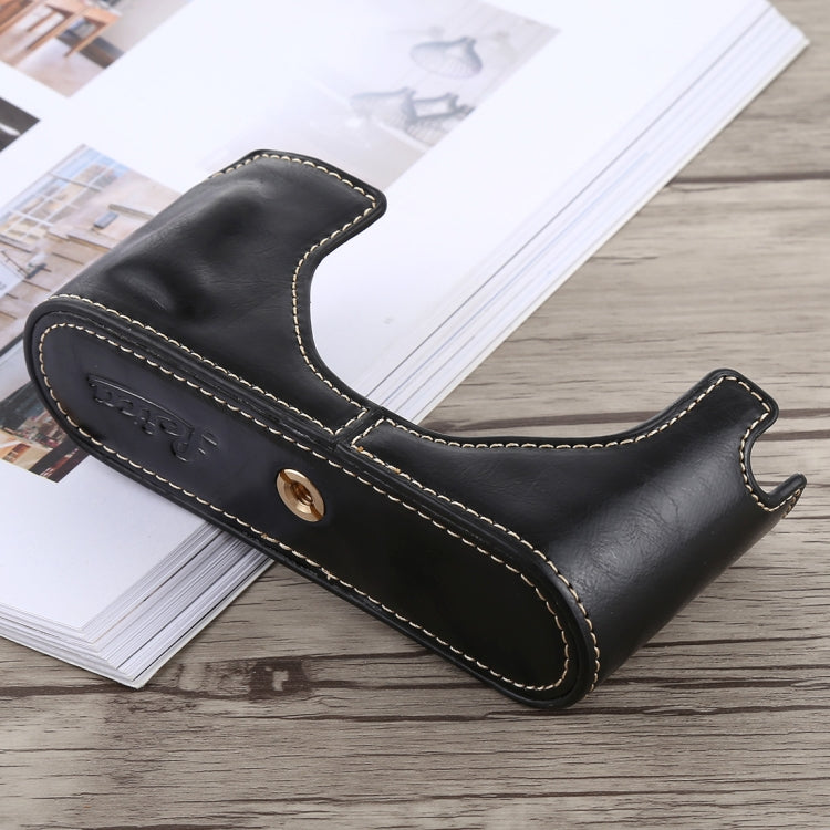 1/4 inch Thread PU Leather Camera Half Case Base for Leica M9 (Black) - Half Case by buy2fix | Online Shopping UK | buy2fix