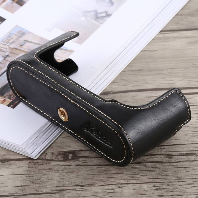 1/4 inch Thread PU Leather Camera Half Case Base for Leica M9 (Black) - Half Case by buy2fix | Online Shopping UK | buy2fix