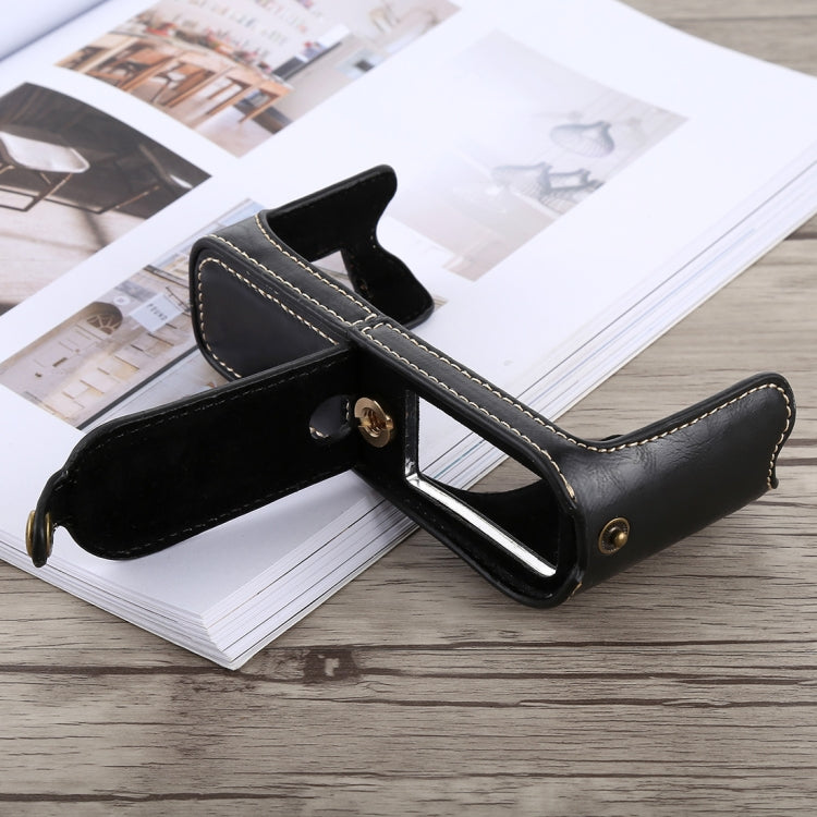 1/4 inch Thread PU Leather Camera Half Case Base for FUJIFILM X100F (Black) - Half Case by buy2fix | Online Shopping UK | buy2fix