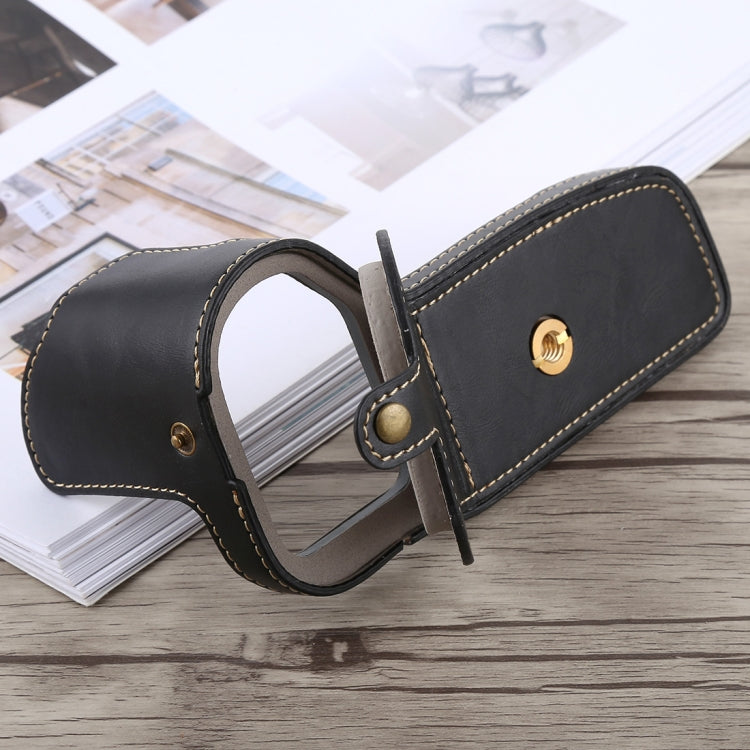 1/4 inch Thread PU Leather Camera Half Case Base for Canon EOS 6D / 6D Mark II (Black) - Camera Accessories by buy2fix | Online Shopping UK | buy2fix