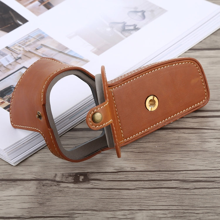 1/4 inch Thread PU Leather Camera Half Case Base for Canon EOS 6D / 6D Mark II (Brown) - Half Case by buy2fix | Online Shopping UK | buy2fix