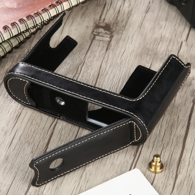 1/4 inch Thread PU Leather Camera Half Case Base for Leica Q (Typ 116)(Black) - Half Case by buy2fix | Online Shopping UK | buy2fix