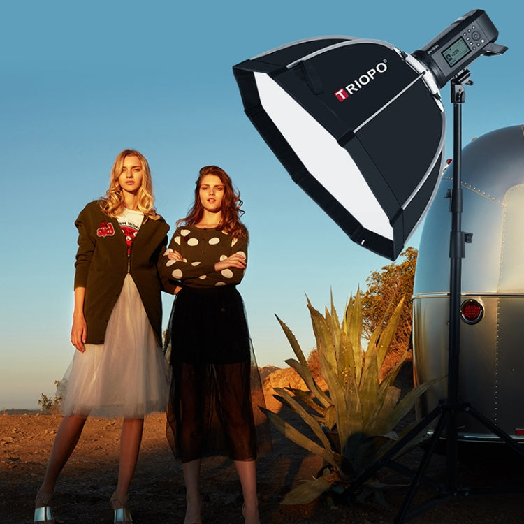 TRIOPO K65 65cm Speedlite Flash Octagon Parabolic Softbox Bowens Mount Diffuser for Speedlite by TRIOPO