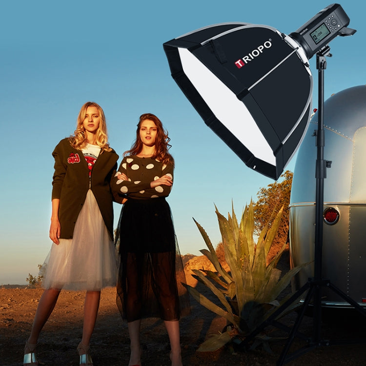 TRIOPO K90 90cm Speedlite Flash Octagon Parabolic Softbox Bowens Mount Diffuser for Speedlite - by TRIOPO | Online Shopping UK | buy2fix