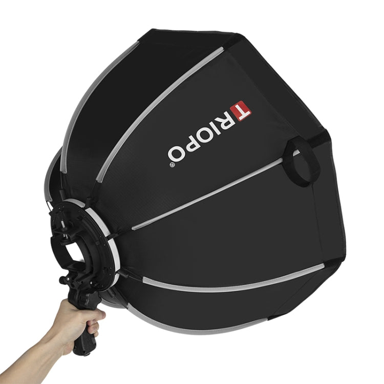 TRIOPO KS55 55cm Speedlite Flash Octagon Parabolic Softbox Diffuser with Bracket Mount Handle - by TRIOPO | Online Shopping UK | buy2fix