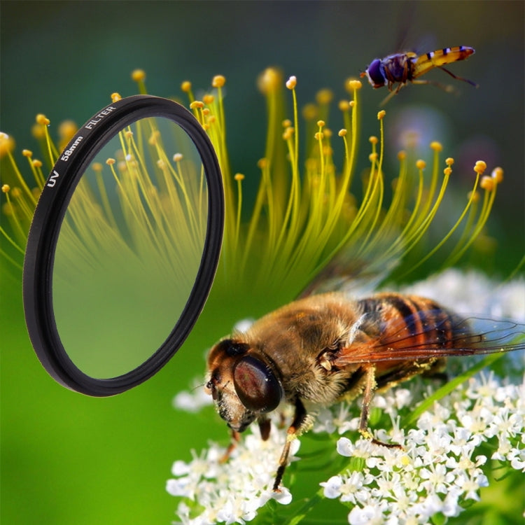 58mm 3 in 1 Round Circle UV Lens Filter with Cap for GoPro HERO7 Black/6 /5 by JSR