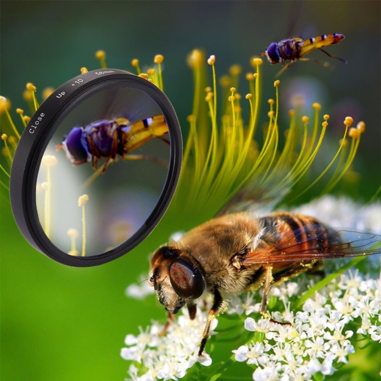 58mm 2 in 1 10X Close-Up Lens Filter for GoPro HERO7 Black/6 /5 by buy2fix