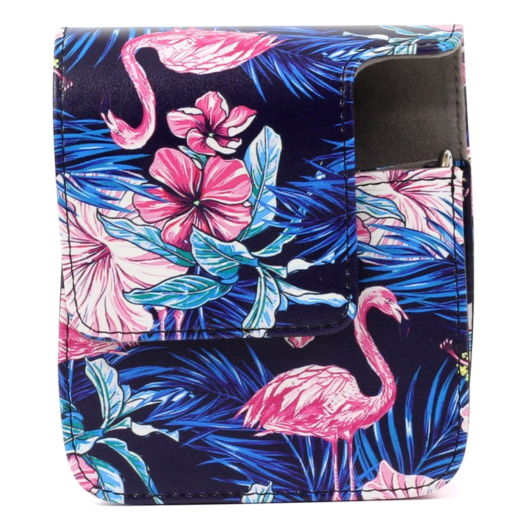 Flamingo Pattern PU Leather Protective Camera Case Bag For FUJIFILM Instax Mini90 Camera - Leather Bag by buy2fix | Online Shopping UK | buy2fix
