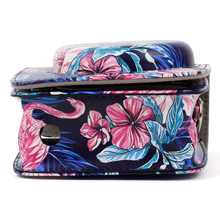 Flamingo Pattern PU Leather Protective Camera Case Bag For FUJIFILM Instax Mini90 Camera - Leather Bag by buy2fix | Online Shopping UK | buy2fix
