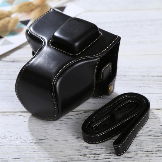 Full Body Camera PU Leather Case Bag with Strap for Olympus EPL7 / EPL8 (Black) by buy2fix