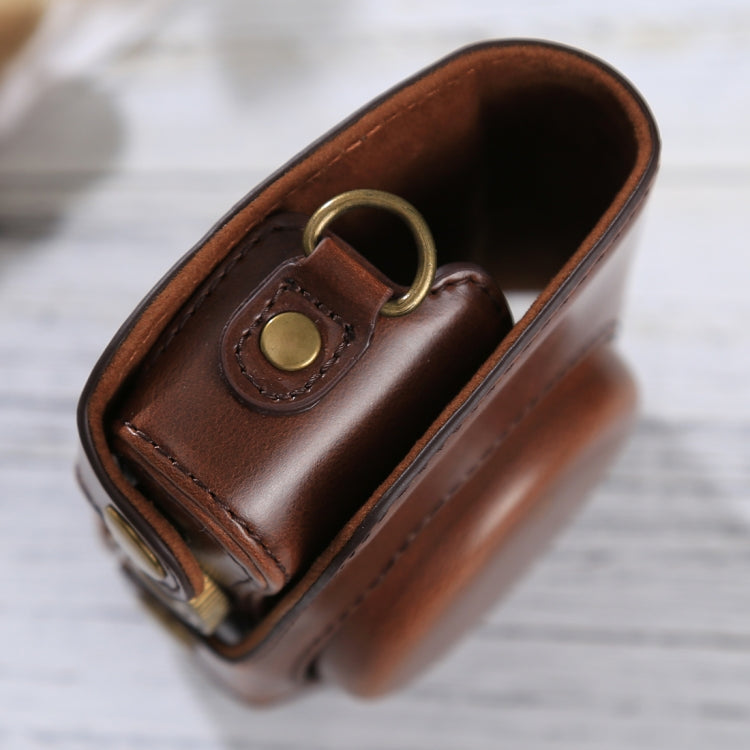 Full Body Camera PU Leather Case Bag with Strap for Canon PowerShot SX730 HS / SX720 HS (Coffee) by buy2fix