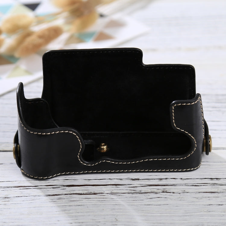 1/4 inch Thread PU Leather Camera Half Case Base for FUJIFILM X-E3(Black) - Half Case by buy2fix | Online Shopping UK | buy2fix