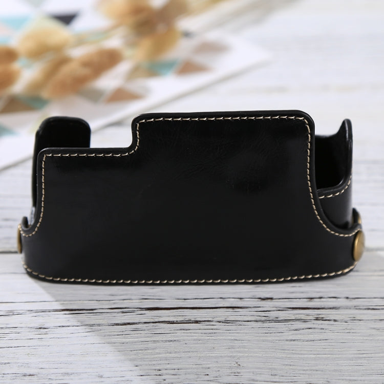 1/4 inch Thread PU Leather Camera Half Case Base for FUJIFILM X-E3(Black) - Half Case by buy2fix | Online Shopping UK | buy2fix