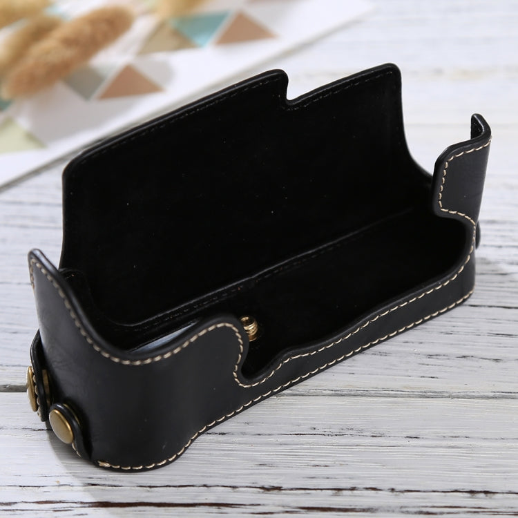 1/4 inch Thread PU Leather Camera Half Case Base for FUJIFILM X-E3(Black) - Half Case by buy2fix | Online Shopping UK | buy2fix