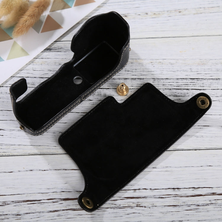 1/4 inch Thread PU Leather Camera Half Case Base for FUJIFILM X-E3(Black) - Half Case by buy2fix | Online Shopping UK | buy2fix