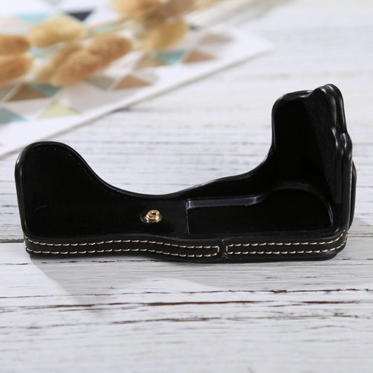 1/4 inch Thread PU Leather Camera Half Case Base for Canon EOS M3(Black) by buy2fix