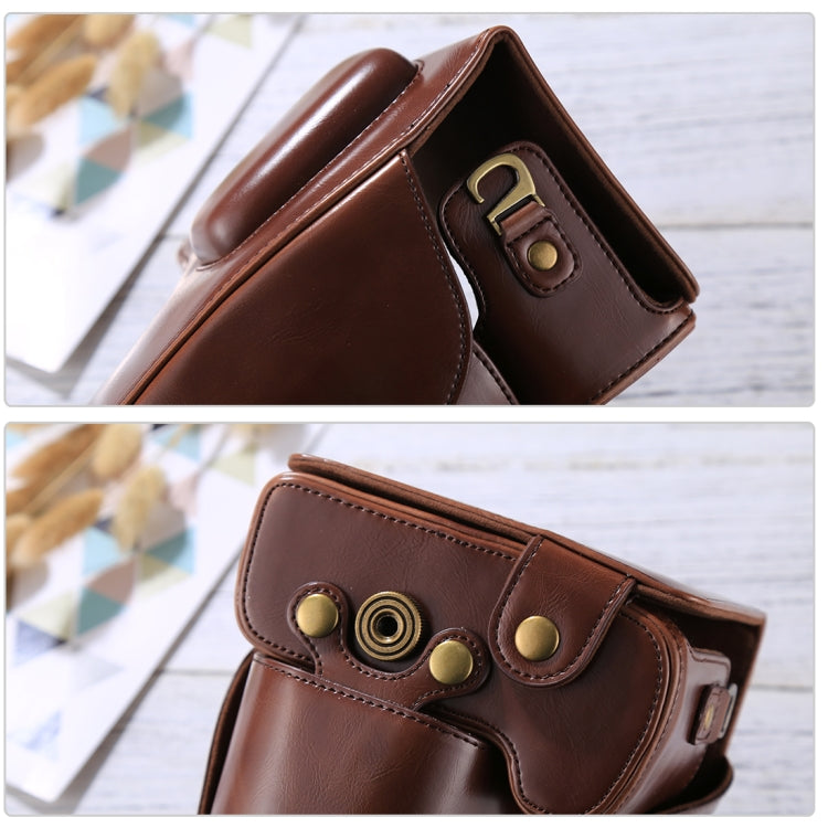 Full Body Camera PU Leather Case Bag for Nikon D5300 / D5200 / D5100 (18-55mm / 18-105mm / 18-140mm Lens) (Coffee) by buy2fix