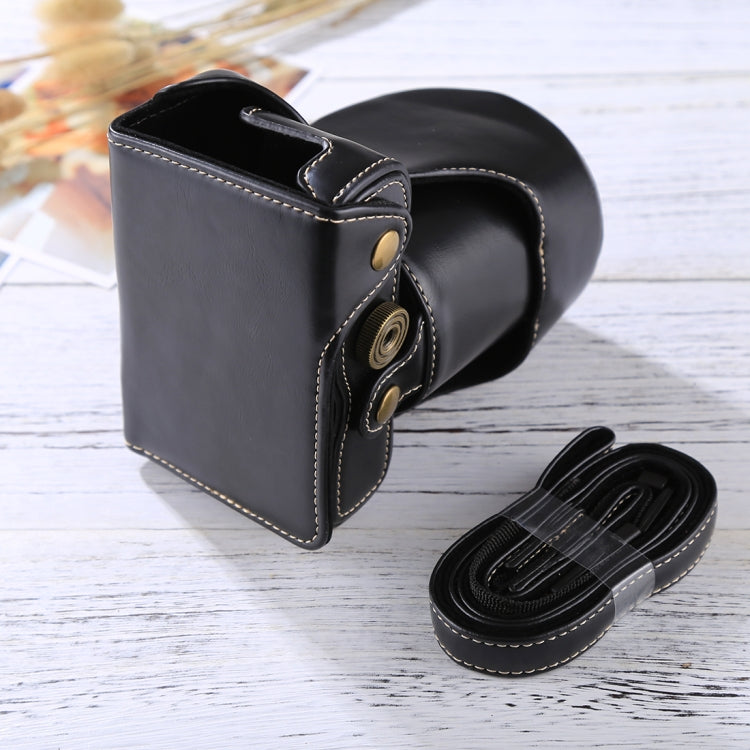 Full Body Camera PU Leather Case Bag with Strap for FUJIFILM X-A3 / X-A2/ X-M1 / X-A10 (16-50mm / 18-55mm / XF 35mm Lens)(Black) - Camera Accessories by buy2fix | Online Shopping UK | buy2fix