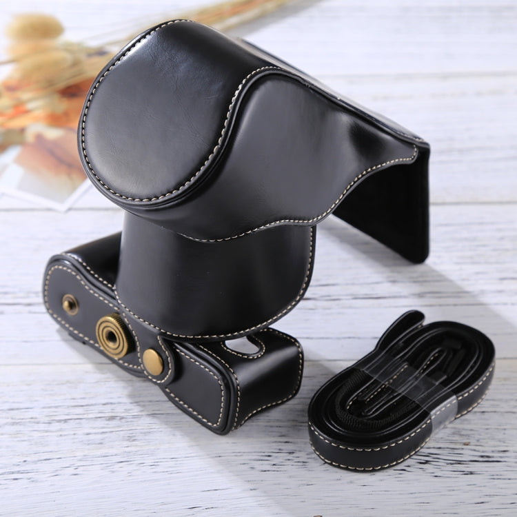 Full Body Camera PU Leather Case Bag with Strap for FUJIFILM X-A3 / X-A2/ X-M1 / X-A10 (16-50mm / 18-55mm / XF 35mm Lens)(Black) - Camera Accessories by buy2fix | Online Shopping UK | buy2fix