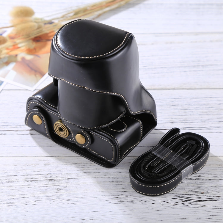 Full Body Camera PU Leather Case Bag with Strap for FUJIFILM X-A3 / X-A2/ X-M1 / X-A10 (16-50mm / 18-55mm / XF 35mm Lens)(Black) - Camera Accessories by buy2fix | Online Shopping UK | buy2fix