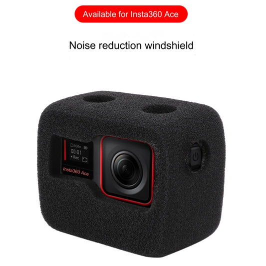 For Insta360 Ace Sponge Foam Windshield Housing Case (Black) by buy2fix
