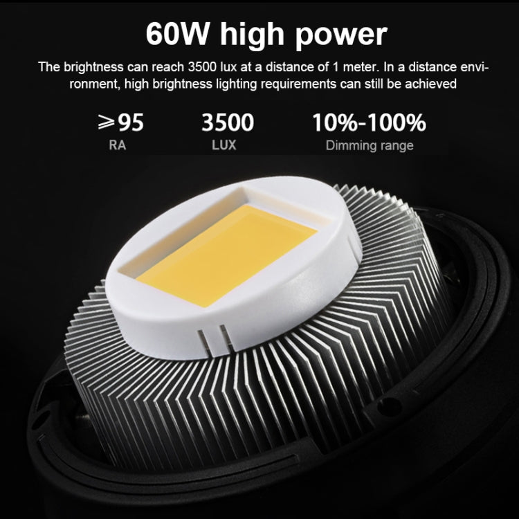 TRIOPO EX-60W Studio Flash Built-in Dissipate Heat System with EX-60III LED Single Light - Shoe Mount Flashes by TRIOPO | Online Shopping UK | buy2fix