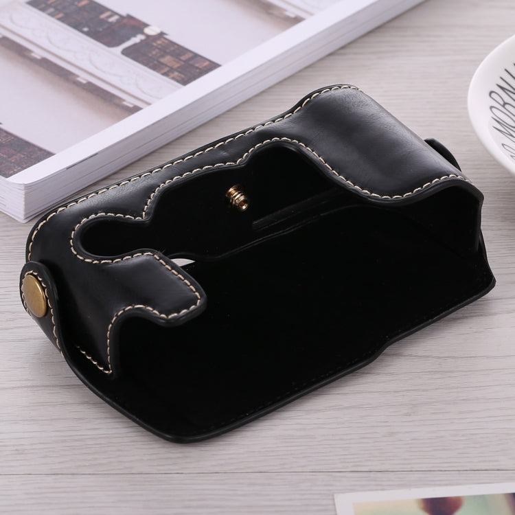 1/4 inch Thread PU Leather Camera Half Case Base for FUJIFILM X-A3 / X-A10(Black) - Half Case by buy2fix | Online Shopping UK | buy2fix