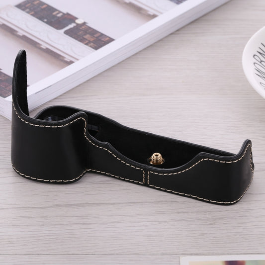 1/4 inch Thread PU Leather Camera Half Case Base for Sony ILCE-A9 / A9 / A7RIII(Black) - Half Case by buy2fix | Online Shopping UK | buy2fix