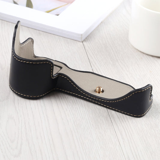 1/4 inch Thread PU Leather Camera Half Case Base for Nikon Z6 / Z7 (Black) - Half Case by buy2fix | Online Shopping UK | buy2fix