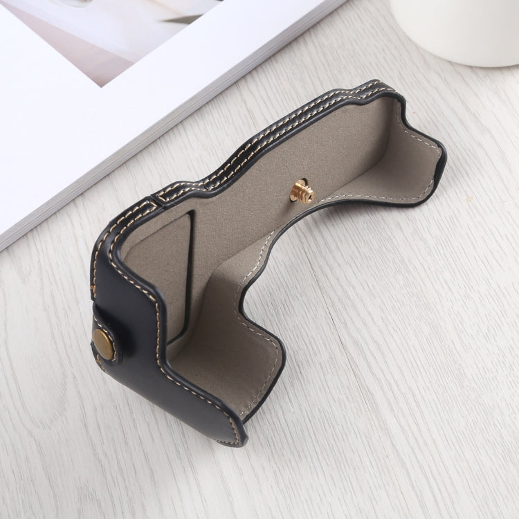 1/4 inch Thread PU Leather Camera Half Case Base for Nikon Z6 / Z7 (Black) - Half Case by buy2fix | Online Shopping UK | buy2fix