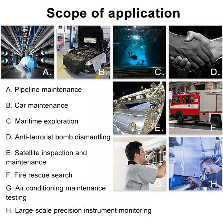 F99 HD Mobile Phone Endoscope, 8mm Waterproof Pipe Endoscope, Wifi Version, Hardwire, Length: 2m (Black) by buy2fix