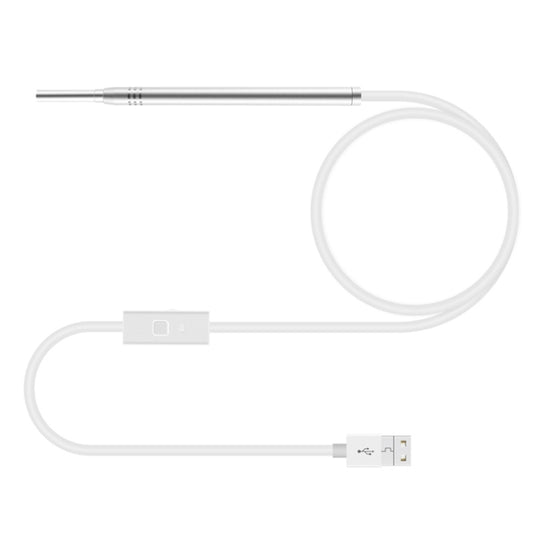 1MP HD Visual Ear Nose Tooth Endoscope Borescope with 6 LEDs, Lens Diameter: 3.9mm(Silver) - by buy2fix | Online Shopping UK | buy2fix