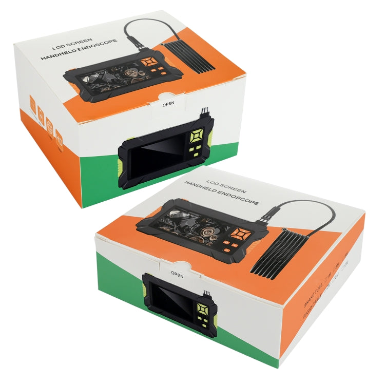 P30 5.5mm IP67 Waterproof 4.3 inch HD Portable Endoscope Hard Cable Industrial Endoscope, Cable Length: 5m(Blue) by buy2fix