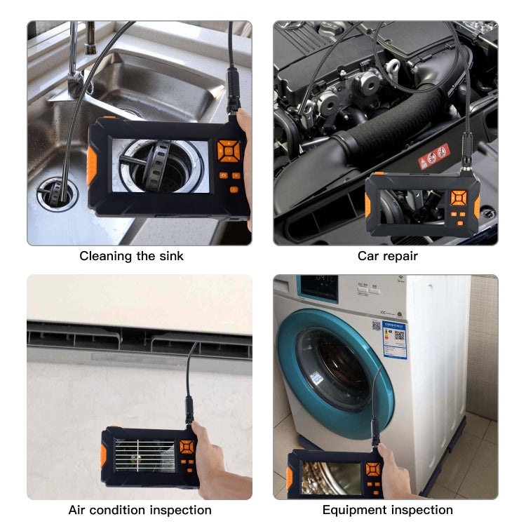 P30 8mm IP67 Waterproof 4.3 inch HD Portable Endoscope Snake Tube Industrial Endoscope, Cable Length: 5m - by buy2fix | Online Shopping UK | buy2fix
