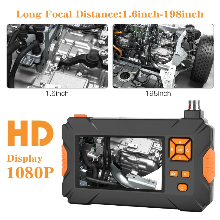 P30 8mm IP67 Waterproof 4.3 inch HD Portable Endoscope Snake Tube Industrial Endoscope, Cable Length: 5m - by buy2fix | Online Shopping UK | buy2fix