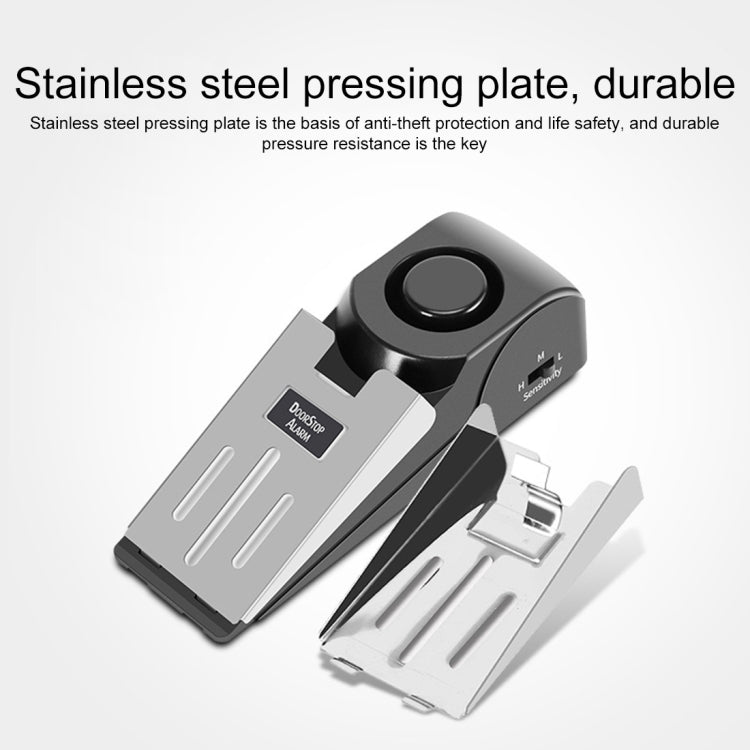 120dB Wedge Shape Door Stop Alarm Home Security Thief Prevention Device - Door Window Alarm by buy2fix | Online Shopping UK | buy2fix