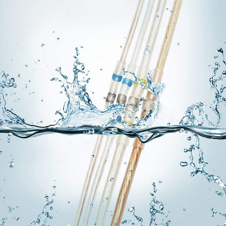 100 PCS AWG26-24 0.25-0.34mm Seal Heat Shrink Butt Wire Connectors White Terminals Solder Sleeve(White) by buy2fix