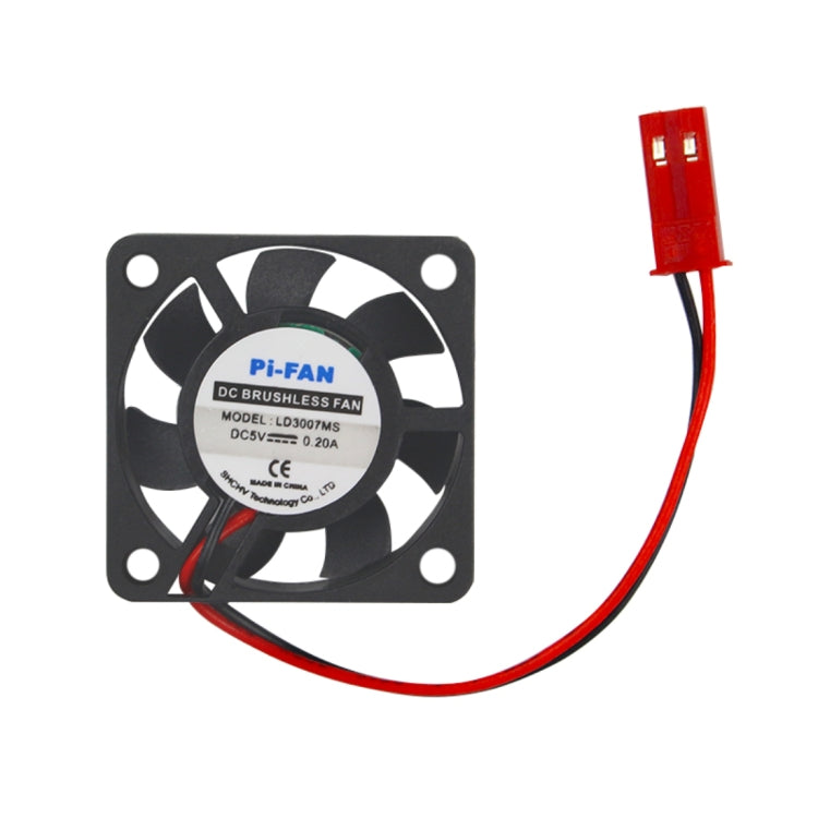 DC 5V 0.2A Mini Computer Case Cooler Cooling Fan with Screws Parts for Raspberry Pi 3B / 2B / B+, Size: 30x30x8mm(Black) - Raspberry Pi Accessories by buy2fix | Online Shopping UK | buy2fix