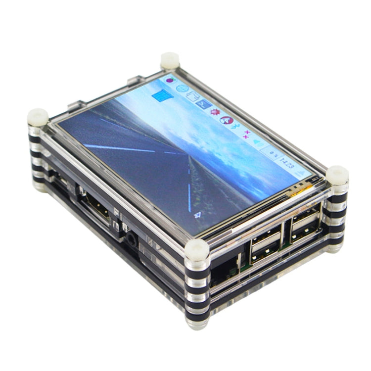 9 Layers Acrylic Box Shell Case with Cooling Fan Hole for Raspberry pi 3(Black) by buy2fix